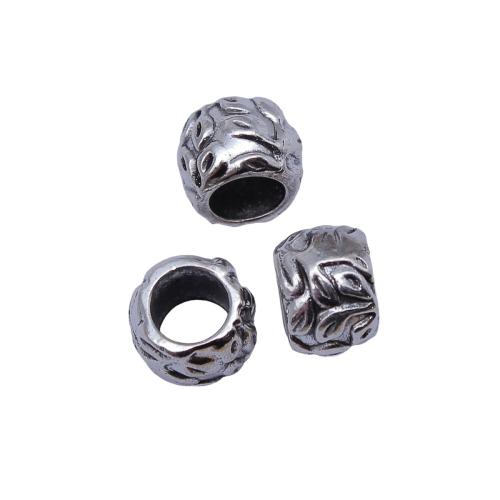 Zinc Alloy Spacer Beads plated DIY antique silver color Sold By Bag