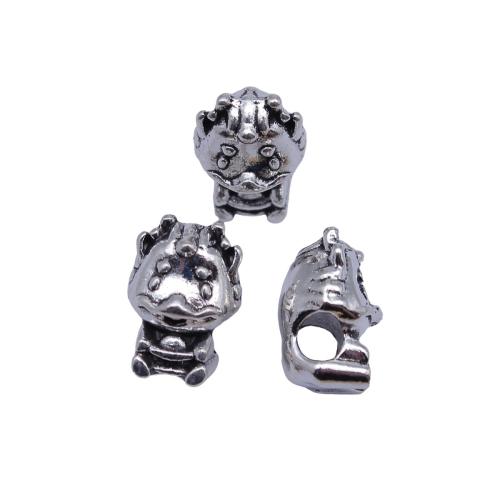 Zink Alloy Smycken Pärlor, Draken, plated, DIY, 10PC/Bag, Säljs av Bag