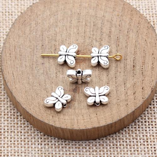 Zink Alloy Animal Pärlor, Fjäril, plated, DIY, fler färger för val, 20PC/Bag, Säljs av Bag