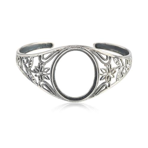 925 Sterling Silver Bezel Ring Base vintage & DIY US Ring Sold By PC