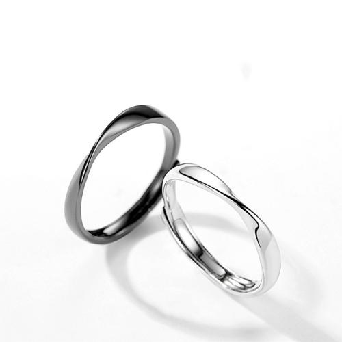 Mässing Par ring, justerbar & för par, fler färger för val, Storlek:6-9, Säljs av Ställ