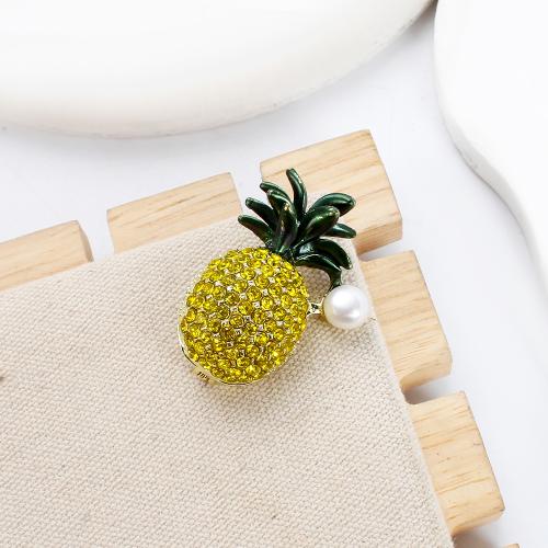 Sladkovodní Pearl Brož, Zinek, s Sladkovodní Pearl, barva pozlacený, módní šperky & smalt & s drahokamu, více barev na výběr, 25.49x15.09x34.83mm, Prodáno By PC