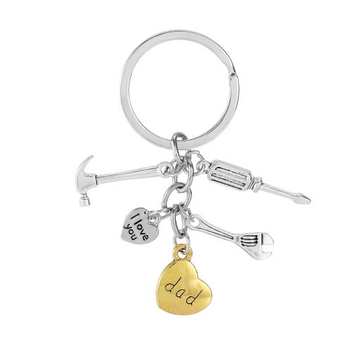 Llaveros, aleación de zinc, chapado, multifuncional & para hombre & 2-tono, Vendido por UD