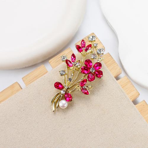 Sladkovodní Pearl Brož, Zinek, s Sladkovodní Pearl, barva pozlacený, módní šperky & s drahokamu, více barev na výběr, 38.43x13.33x71.19mm, Prodáno By PC