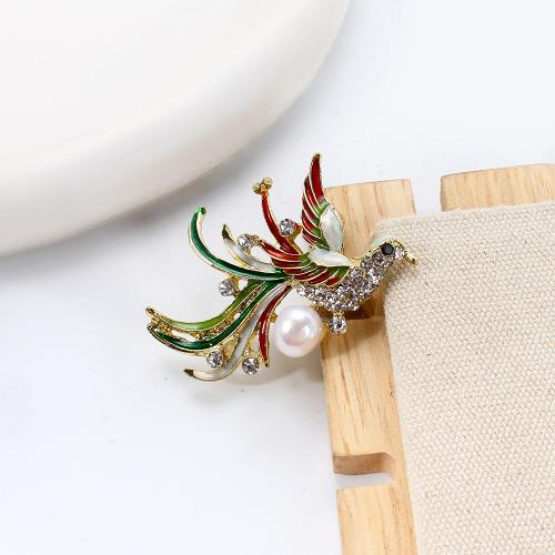 Sladkovodní Pearl Brož, Zinek, s Sladkovodní Pearl, Plachetnice, barva pozlacený, módní šperky & smalt & s drahokamu, více barev na výběr, 44.74x9.98x29.43mm, Prodáno By PC