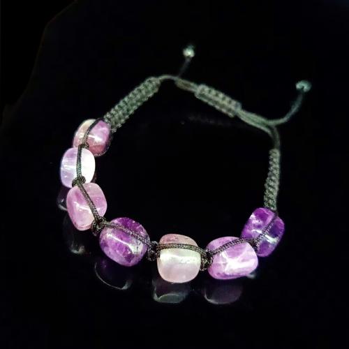 Bracelets de pierres précieuses, Pierre naturelle, Placage de couleur d'or, bijoux de mode, plus de couleurs à choisir, Vendu par PC