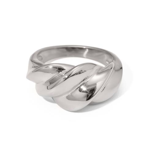 Ring Finger ze stali nierdzewnej, Stal nierdzewna 304, Powlekane, biżuteria moda & dla kobiety, oryginalny kolor, sprzedane przez PC