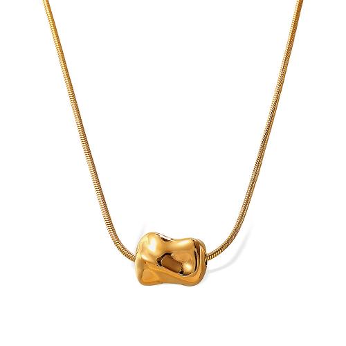 Stainless Steel Jewelry Necklace 304 Stainless Steel 18K gold plated fashion jewelry & for woman Sold By PC