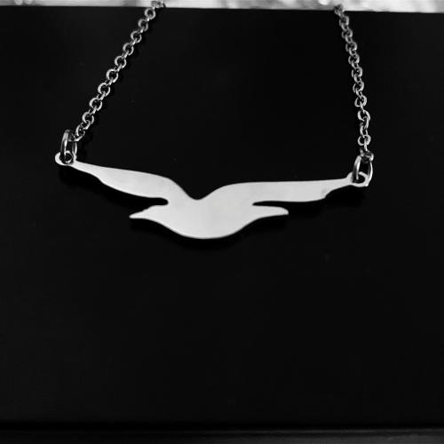 Colar de jóias de aço inoxidável, Aço inoxidável 304, with 50mm extender chain, polido, joias de moda & unissex, cor original, Pendant:34x10mm, comprimento Aprox 45 cm, vendido por PC