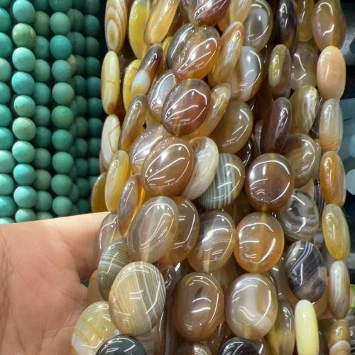 Naturliga Lace agat pärlor, spets agat, DIY, blandade färger, 13x18mm, Såld Per 38 cm Strand