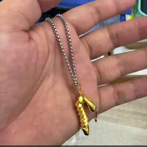 Zink Alloy Smycken Collier, plated, mode smycken, blandade färger, 29mm, Längd 38 cm, Säljs av PC