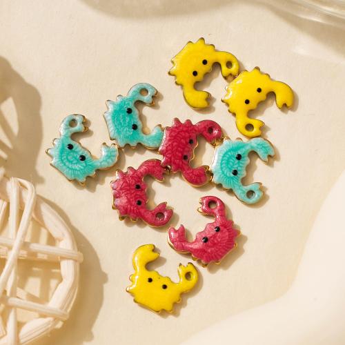 Stainless Steel Animal Pendants 304 Stainless Steel Crab plated DIY & enamel Sold By Bag