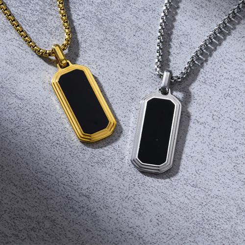 titanové přívěsky, Titanium ocel, s Akryl, Geometrický vzor, á, unisex & různé styly pro výběr, 39x15x3mm, Prodáno By PC