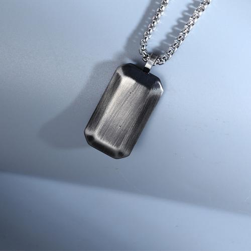 titanové přívěsky, Titanium ocel, Obdélník, á, unisex & různé styly pro výběr, 31x16x3mm, Prodáno By PC