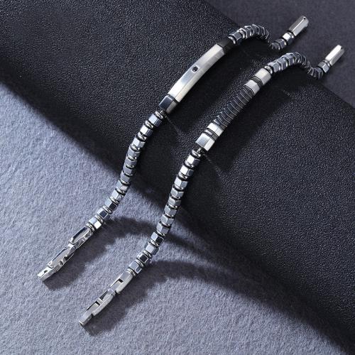 Acier inoxydable 304 bracelet, Placage, bijoux de mode & styles différents pour le choix & pour homme, Longueur Environ 8.3 pouce, Vendu par PC