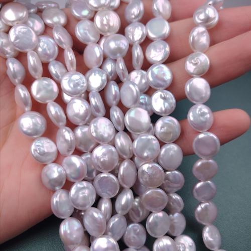 Mince kultivované sladkovodní perle, Sladkovodní Pearl, DIY, bílý, 9-10mm, 40PC/Strand, Prodáno By Strand
