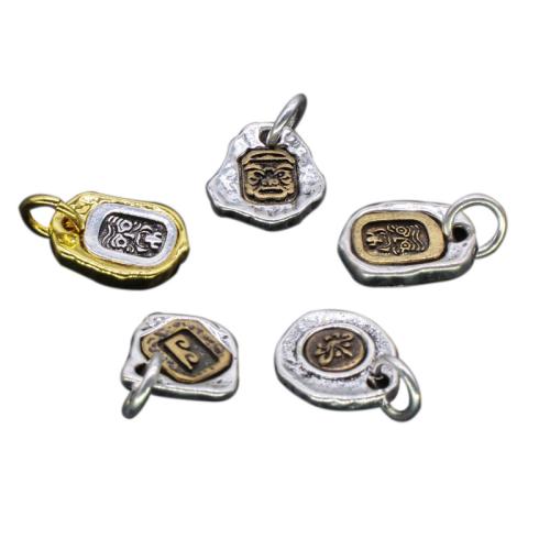 Brass Jewelry Pendants plated DIY nickel lead & cadmium free Sold By Bag