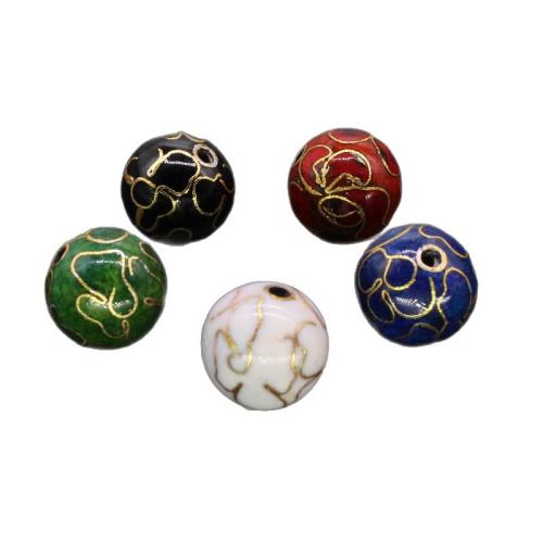 Brass šperky Korálky, Mosaz, DIY & smalt, více barev na výběr, nikl, olovo a kadmium zdarma, 10PC/Bag, Prodáno By Bag