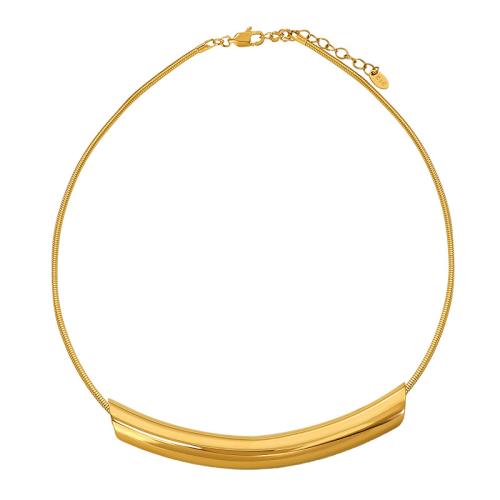 Colar de jóias de aço inoxidável, Aço inoxidável 304, banhado, joias de moda & para mulher, Mais cores pare escolha, vendido por PC