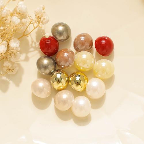 Plastikiniai Pakabukai, 304 Nerūdijantis plienas, su Plastikiniai Perlas, padengtą, Pasidaryk pats, daugiau spalvų pasirinkimas, 10kompiuteriai/Krepšys, Pardavė Krepšys