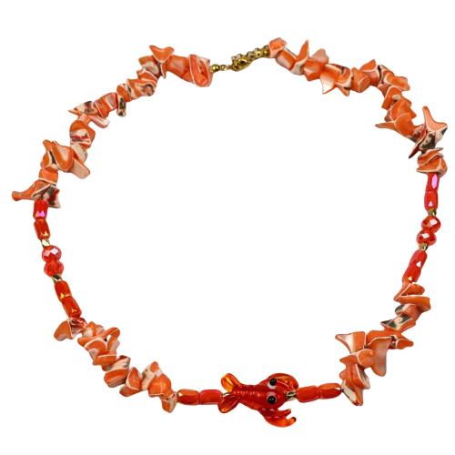 Murano Schmuck Sets, Lampwork, mit Muschel, plattiert, Modeschmuck & verschiedene Stile für Wahl & für Frau, keine, verkauft von PC