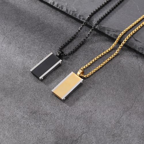 titanové přívěsky, Titanium ocel, s Uhlíkové vlákno, Obdélník, á, unisex & různé styly pro výběr, 23x12x4mm, Prodáno By PC