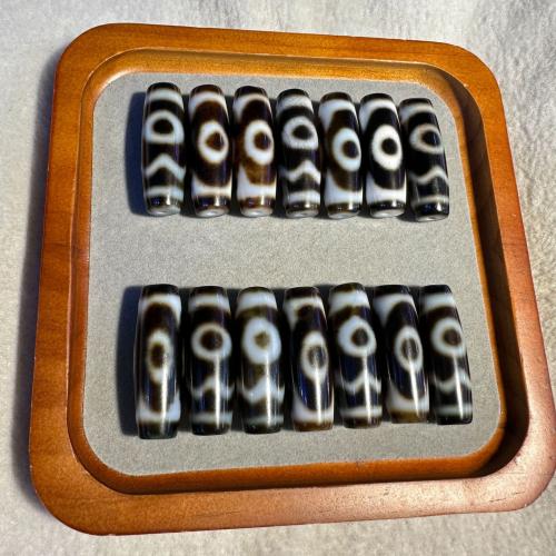 Naturliga tibetanska agat Dzi Pärlor, slumpmässigt skickade & blandad mönster & DIY, 40mm, Säljs av PC