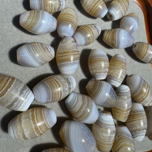 Naturliga tibetanska agat Dzi Pärlor, slumpmässigt skickade & DIY, 15x20mm, Säljs av PC