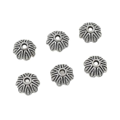 Lo zinco in lega tallone Cap, lega in zinco, placcato color argento, DIY, 10mm, 100PC/borsa, Venduto da borsa