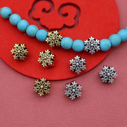 Zink Alloy Smycken Pärlor, Snowflake, plated, DIY, fler färger för val, 11.50x10mm, Säljs av Bag