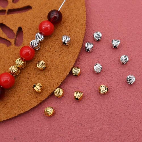 Zink Alloy Spacer Pärlor, plated, DIY, fler färger för val, 4x3.50mm, Innerdiameter:Ca 1mm, Säljs av Bag