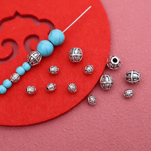 Zink Alloy Spacer Pärlor, silver pläterad, DIY, 100PC/Bag, Säljs av Bag