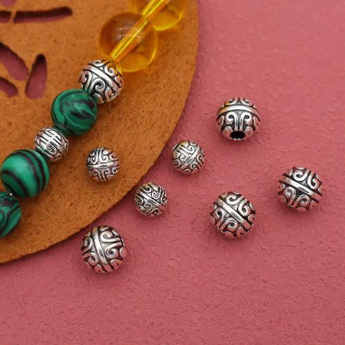 Zink Alloy Smycken Pärlor, silver pläterad, DIY, 100PC/Bag, Säljs av Bag