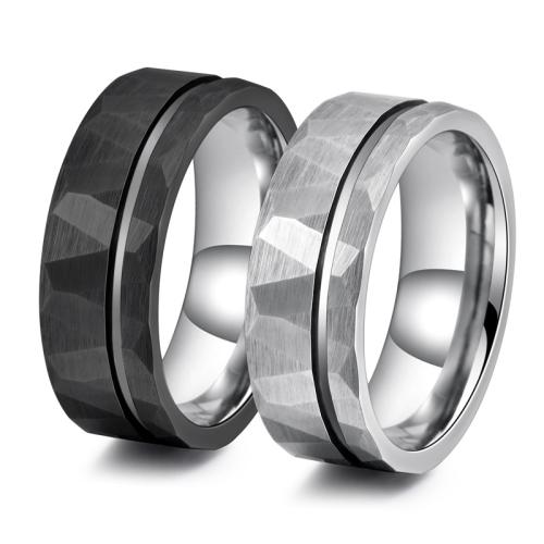 Stainless Steel Finger Ring Tungsten Steel plated fashion jewelry & for man Sold By PC