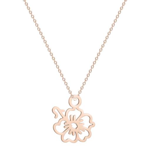 Stainless Steel Jewelry Necklace 304 Stainless Steel plated fashion jewelry & for woman & hollow Length Approx 45 cm Sold By PC