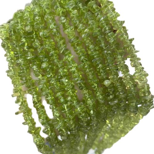 Gemstone Smycken Pärlor, Peridot sten, DIY, grön, 5x8mm, Säljs av PC