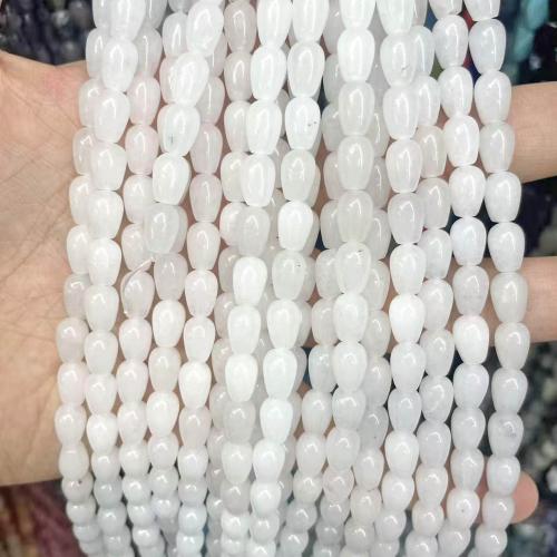 Gemstone Smycken Pärlor, Natursten, DIY, fler färger för val, 6x9mm, Såld Per 38 cm Strand