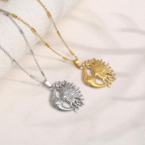 Stainless Steel Jewelry Necklace 304 Stainless Steel plated fashion jewelry Sold By PC