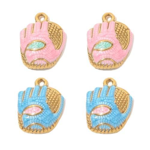 Roestvrij stalen sieraden Hangers, 304 roestvrij staal, gold plated, DIY & glazuur, gouden, 10pC's/Bag, Verkocht door Bag