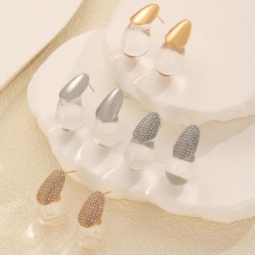 Boucles d'oreilles en laiton zircon cubique pavent, avec résine, Placage, bijoux de mode & pavé de micro zircon, plus de couleurs à choisir, protéger l'environnement, sans nickel, plomb et cadmium, Vendu par paire