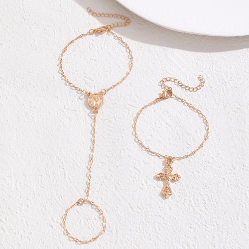 Zink legering armband Ring, Zink Alloy, guldfärg pläterade, mode smycken & med strass, fler färger för val, Säljs av PC