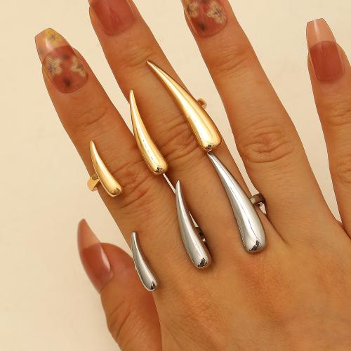 Bague en alliage de zinc, Placage de couleur d'or, bijoux de mode, plus de couleurs à choisir, Vendu par PC