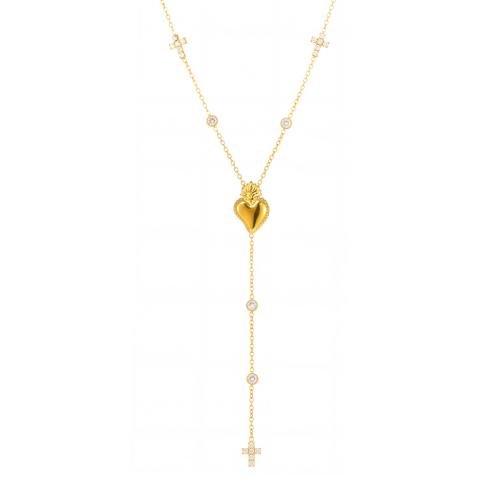 Colar de jóias de aço inoxidável, Aço inoxidável 304, banhado, joias de moda & micro pavimento em zircônia cúbica & para mulher, Mais cores pare escolha, vendido por PC