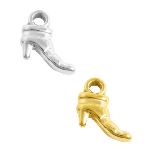 Stainless Steel Pendants 304 Stainless Steel Shoes plated DIY Sold By Bag