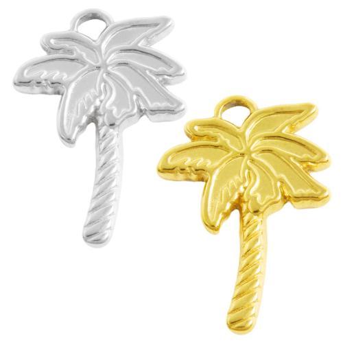 Edelstahl Schmuck Anhänger, 304 Edelstahl, Palm Tree, plattiert, DIY, keine, 10PCs/Tasche, verkauft von Tasche