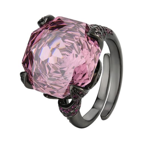 Tekojalokivi sormen sormus, Messinki, kullan väri kullattu, muoti korut & naiselle, enemmän värejä valinta, Myymät PC