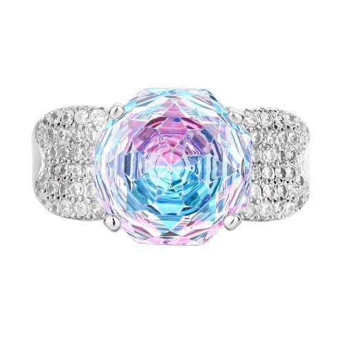 Tekojalokivi sormen sormus, Messinki, kanssa Cubic Zirkonia, muoti korut & naiselle, enemmän värejä valinta, Myymät PC