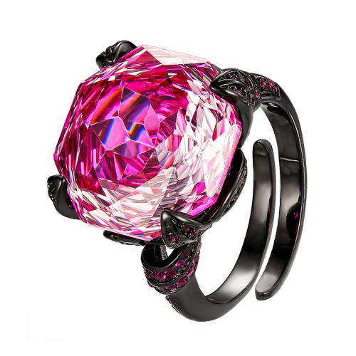 Tekojalokivi sormen sormus, Messinki, kullan väri kullattu, muoti korut & naiselle, enemmän värejä valinta, Myymät PC