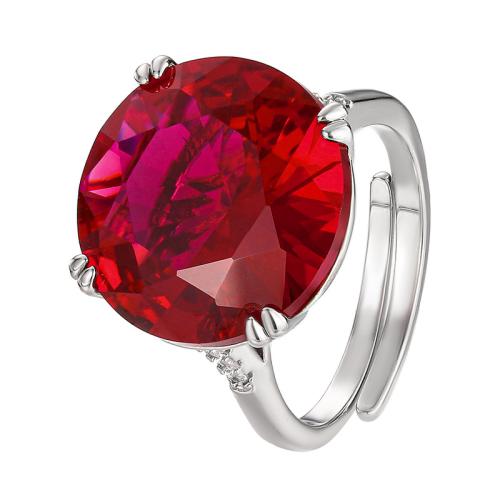 Tekojalokivi sormen sormus, Messinki, kullan väri kullattu, muoti korut & naiselle, enemmän värejä valinta, Myymät PC