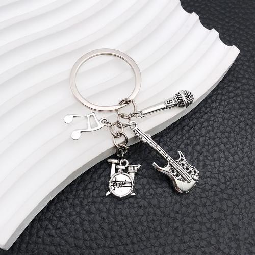 Llaveros, aleación de zinc, chapado en color dorado, Joyería, plateado, Vendido por UD